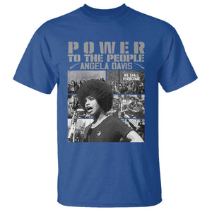 Power To The People T Shirt Black History Angela Davis Black Panther Party TS10 Royal Blue Print Your Wear
