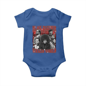Black Panther Party Baby Onesie Black History Month TS10 Royal Blue Print Your Wear