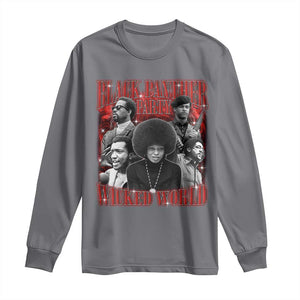 Black Panther Party Long Sleeve Shirt Black History Month TS10 Charcoal Print Your Wear