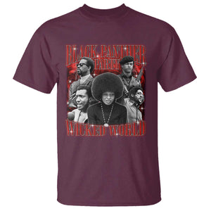 Black Panther Party T Shirt Black History Month TS10 Maroon Print Your Wear