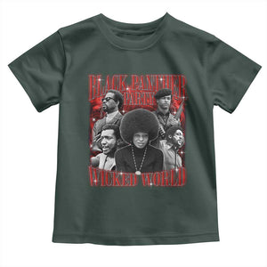 Black Panther Party Toddler T Shirt Black History Month TS10 Dark Forest Green Print Your Wear