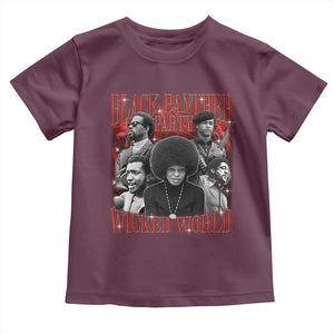 Black Panther Party Toddler T Shirt Black History Month TS10 Maroon Print Your Wear