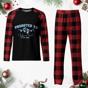 Personalized Gender Reveal Plaid Pajama Set Custom Text Baby Boy Reveal Blue Family Matching TS10 Buffalo Plaid Print Your Wear