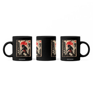 Samurai Bigfoot Coffee Mug Japanese Vintage Sasquatch Graphic Ukiyo-e Art Funny TS10 Print Your Wear