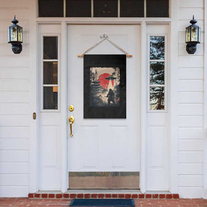 Samurai Bigfoot Garden Flag Funny Japanese Retro Vintage Sasquatch Graphic Ukiyo-e Art TS10 Print Your Wear