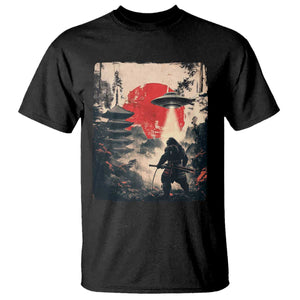 Samurai Bigfoot T Shirt Funny Japanese Retro Vintage Sasquatch Graphic Ukiyo-e Art TS10 Black Print Your Wear