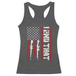 Vintage USA Flag 2nd Amendment Racerback Tank Top Pro Gun Lovers TS10 Dark Heather Print Your Wear