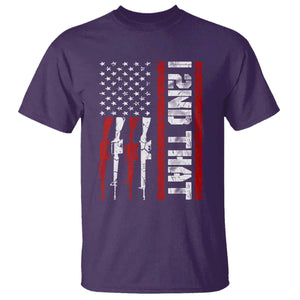 Vintage USA Flag 2nd Amendment T Shirt Pro Gun Lovers TS10 Purple Print Your Wear