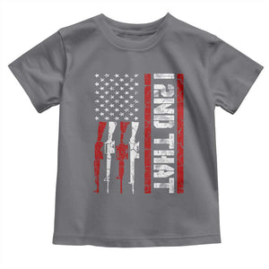 Vintage USA Flag 2nd Amendment Toddler T Shirt Pro Gun Lovers TS10 Charcoal Print Your Wear