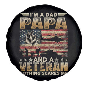 Funny Veteran Dad Spare Tire Cover Funny Military Veteran USA Flag TS10 Print Your Wear