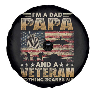 Funny Veteran Dad Spare Tire Cover Funny Military Veteran USA Flag TS10 Print Your Wear
