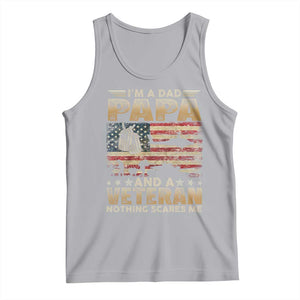 Funny Veteran Dad Tank Top Funny Military Veteran USA Flag TS10 Athletic Heather Print Your Wear