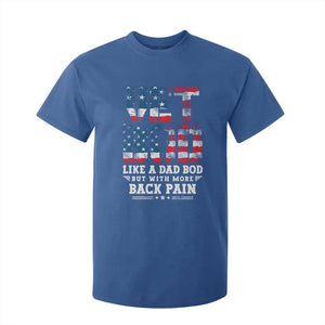Vet Bod T Shirt For Kid Funny Military Veteran Dad Bod American Flag TS10 Royal Blue Print Your Wear