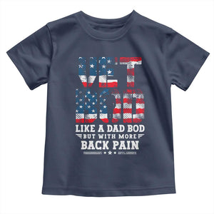 Vet Bod Toddler T Shirt Funny Military Veteran Dad Bod American Flag TS10 Navy Print Your Wear