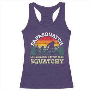 Grandpa Bigfoot Racerback Tank Top Retro Sasquatch Funny TS10 Purple Print Your Wear