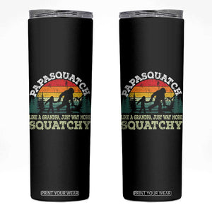 Grandpa Bigfoot Skinny Tumbler Retro Sasquatch Funny TS10 Black Print Your Wear