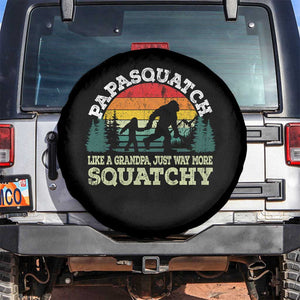 Grandpa Bigfoot Spare Tire Cover Retro Sasquatch Funny TS10 No hole Black Print Your Wear