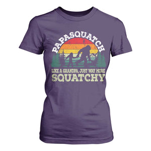 Grandpa Bigfoot T Shirt For Women Retro Sasquatch Funny TS10 Purple Print Your Wear
