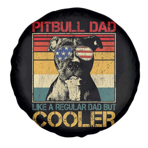 Vintage Pitbull Dad Spare Tire Cover Like A Regular Dad But Cooler TS10 Print Your Wear
