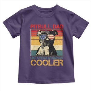 Vintage Pitbull Dad Toddler T Shirt Like A Regular Dad But Cooler TS10 Purple Print Your Wear