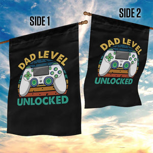 Funny New Dad Garden Flag Retro Dad Level Unlocked Gaming Gamer TS10 Print Your Wear