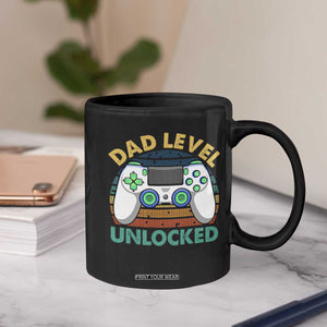 Funny New Dad Coffee Mug Retro Dad Level Unlocked Gaming Gamer TS10 Print Your Wear