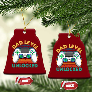 Funny New Dad Ceramic Ornament Retro Dad Level Unlocked Gaming Gamer TS10 Print Your Wear