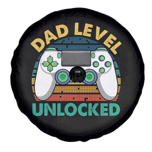 Funny New Dad Spare Tire Cover Retro Dad Level Unlocked Gaming Gamer TS10 Print Your Wear