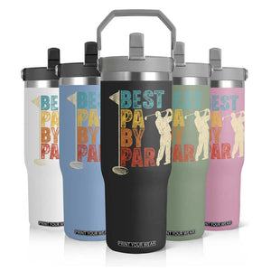 Golf Gifts for Dad Flip Straw Tumbler Retro Best Pa By Par Fathers Day TS10 Print Your Wear