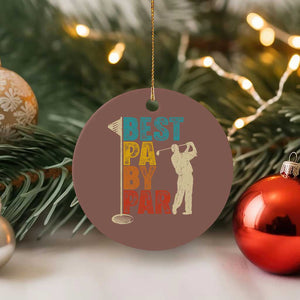 Golf Gifts for Dad Ceramic Ornament Retro Best Pa By Par Fathers Day TS10 1pc Mocha Print Your Wear