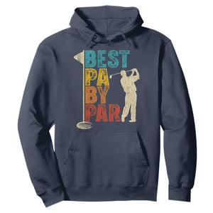 Golf Gifts for Dad Hoodie Retro Best Pa By Par Fathers Day TS10 Navy Print Your Wear