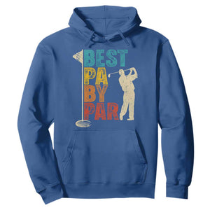 Golf Gifts for Dad Hoodie Retro Best Pa By Par Fathers Day TS10 Royal Blue Print Your Wear