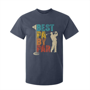 Golf Gifts for Dad T Shirt For Kid Retro Best Pa By Par Fathers Day TS10 Navy Print Your Wear
