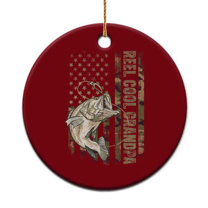 Funny Fishing Vintage Reel Cool Grandpa Ceramic Ornament Camo American Flag USA Bass Fish Fisherman TS10 1pc Red Print Your Wear