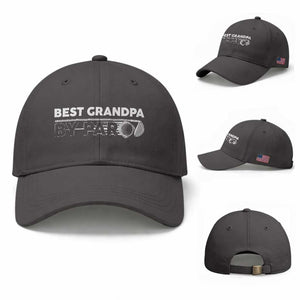 Golf Grandpa Baseball Cap Best Grandpa By Par Golfing Golfer Funny Fathers Day Gifts TS10 Baseball Cap Universal Fit Dark Gray Print Your Wear