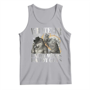 Funny Alpha Wolf Meme Tank Top Whatever Daddy Wants Daddy Gets Cringe Humor TS10 Athletic Heather Print Your Wear