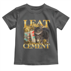 I Eat Cement Cat Meme Toddler T Shirt Funny Internet Memes Bootleg Cursed Cat Lovers TS10 Dark Heather Print Your Wear