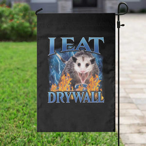 Possum Meme Garden Flag I Eat Drywall Opossum Funny Weird Cursed Internet Memes TS10 Print Your Wear