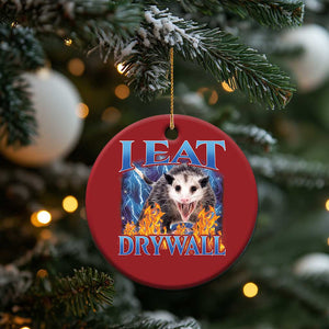Possum Meme Christmas Ornament I Eat Drywall Opossum Funny Weird Cursed Internet Memes TS10 Print Your Wear