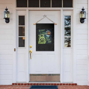 Funny Alien Raccoon Meme Garden Flag Glerp Glorp Brainrot Stupid Gift TS10 Print Your Wear