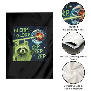 Funny Alien Raccoon Meme Garden Flag Glerp Glorp Brainrot Stupid Gift TS10 Print Your Wear
