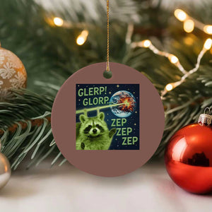Funny Alien Raccoon Meme Ceramic Ornament Glerp Glorp Brainrot Stupid Gift TS10 1pc Mocha Print Your Wear