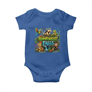 VBS 2026 Baby Onesie Rainforest Falls Exploring The Nature of God VBS 2026 TS10 Royal Blue Print Your Wear