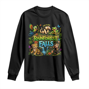VBS 2026 Long Sleeve Shirt Rainforest Falls Exploring The Nature of God VBS 2026 TS10 Black Print Your Wear