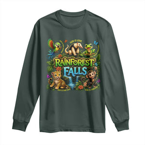 VBS 2026 Long Sleeve Shirt Rainforest Falls Exploring The Nature of God VBS 2026 TS10 Dark Forest Green Print Your Wear