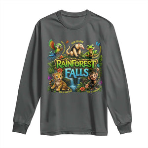 VBS 2026 Long Sleeve Shirt Rainforest Falls Exploring The Nature of God VBS 2026 TS10 Dark Heather Print Your Wear