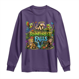 VBS 2026 Long Sleeve Shirt Rainforest Falls Exploring The Nature of God VBS 2026 TS10 Purple Print Your Wear