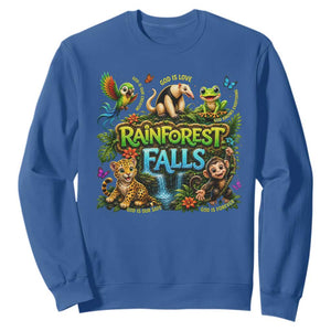 VBS 2026 Sweatshirt Rainforest Falls Exploring The Nature of God VBS 2026 TS10 Royal Blue Print Your Wear
