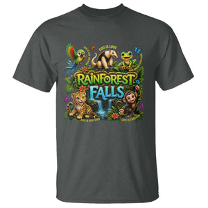 VBS 2026 T Shirt Rainforest Falls Exploring The Nature of God VBS 2026 TS10 Dark Heather Print Your Wear