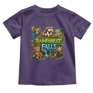 VBS 2026 Toddler T Shirt Rainforest Falls Exploring The Nature of God VBS 2026 TS10 Purple Print Your Wear